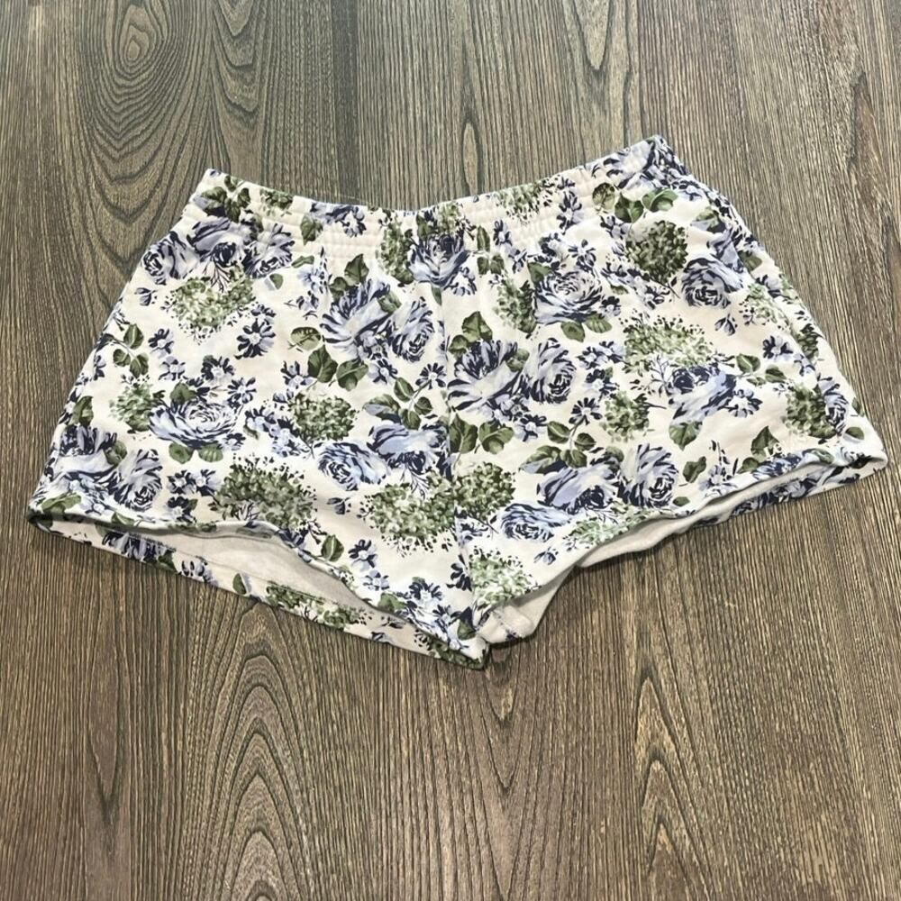Levi's Womens Marty Ditsy Floral Print Sweatshorts Cotton White/Multi Size L